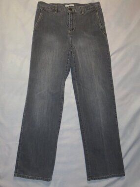 CRAZY HORSE by LIZ CLAIBORNE womens JEANS gray STRAIGHT LEG denim SIZE 8